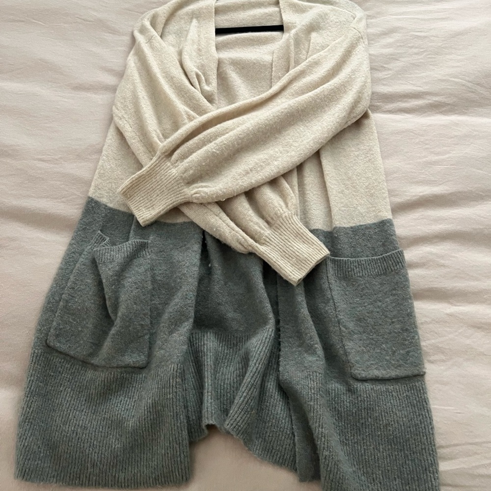 Madewell color block cardigan